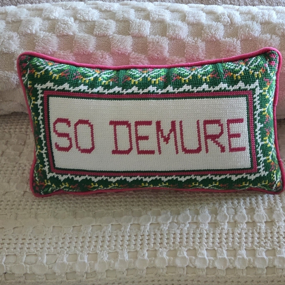 So Demure Decorative Pillow